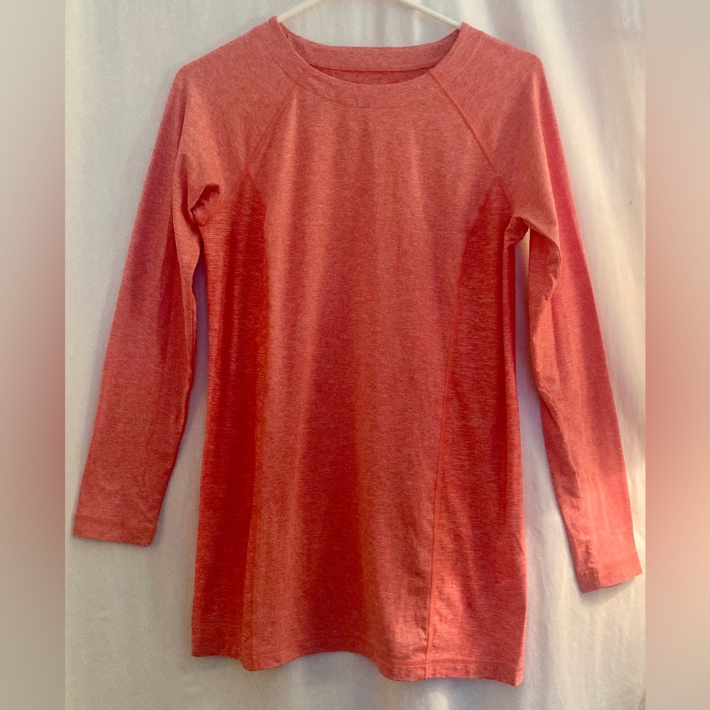 J. Jill Long Sleeve Peach Fit Marled Tunic Top Size XS